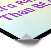 Ik heb nog nooit een Paarse Koe gezien Poster (Hoek)