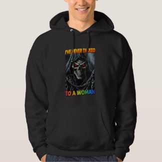 Ik heb nog nooit met een vrouw over een skelet ges hoodie