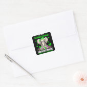 Ik heb Non-Hodgkin Lymfoom Bewustheid Vierkante Sticker (Envelop)