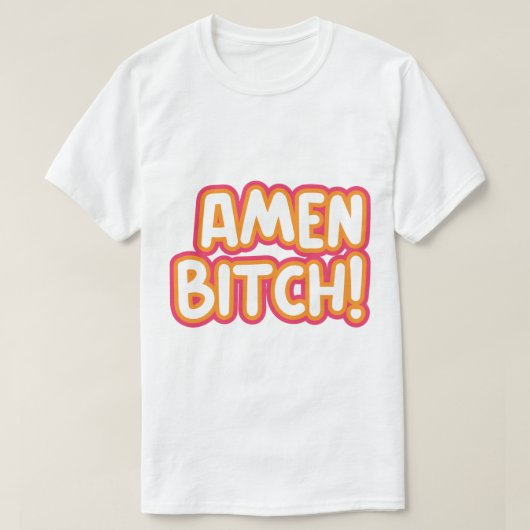 Ik heb nooit 2 Devi Amen betch Funny gehad T-shirt (Design voorkant)