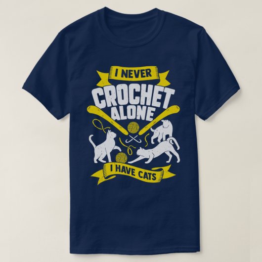 Ik heb nooit alleen Cats T-shirt (Design voorkant)