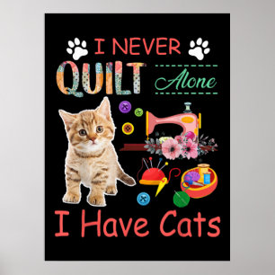 Ik heb nooit alleen een kattendoek... poster