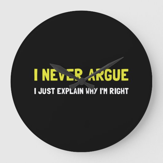 Ik heb nooit Argue Grote Klok (Voorkant)