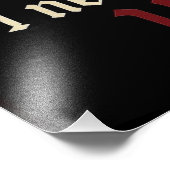 "Ik heb nooit Drink… Wijn" Vampire Horror Humor Foto Afdruk (Hoek)