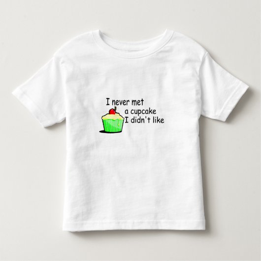 Ik heb nooit een Cupcake ontmoet die ik niet leuk  Kinder Shirts (Voorkant)