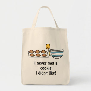 Ik heb nooit een koekje ontmoet dat ik niet leuk v tote bag