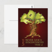 Ik heb nooit een ontevreden boom gezien briefkaart (Voorkant / Achterkant)