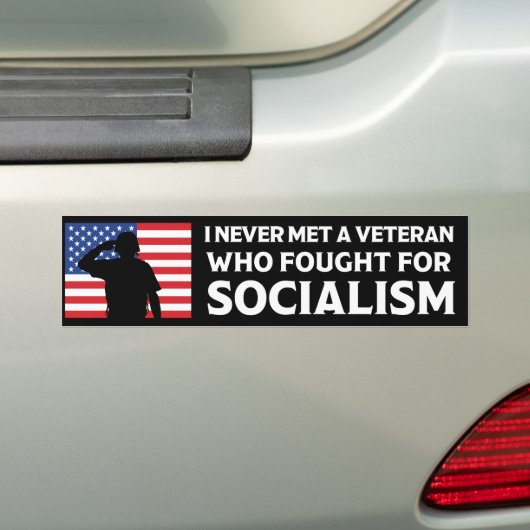Ik heb nooit een veteraan ontmoet die voor het soc bumpersticker (Op auto)