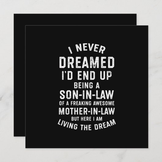 Ik heb nooit gedacht dat ik uiteindelijk een zoon  feestdagenkaart (Voorkant / Achterkant)