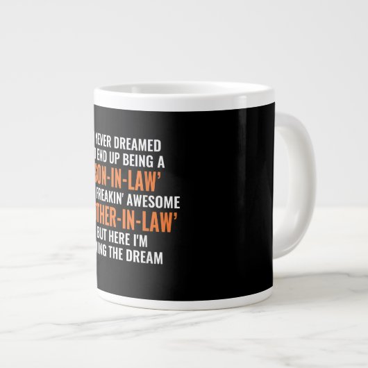 Ik heb nooit gedacht dat ik uiteindelijk een zoon grote koffiekop (Voorkant rechts)