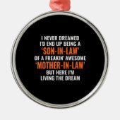 Ik heb nooit gedacht dat ik uiteindelijk een zoon  metalen ornament (Voorkant)