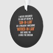 Ik heb nooit gedacht dat ik uiteindelijk een zoon  ornament (voorkant)