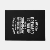 Ik heb nooit gedroomd dat ik uiteindelijk een zoon deurmat (Voorkant)