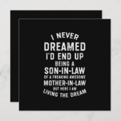 Ik heb nooit gedroomd dat ik uiteindelijk een zoon feestdagenkaart (Voorkant / Achterkant)