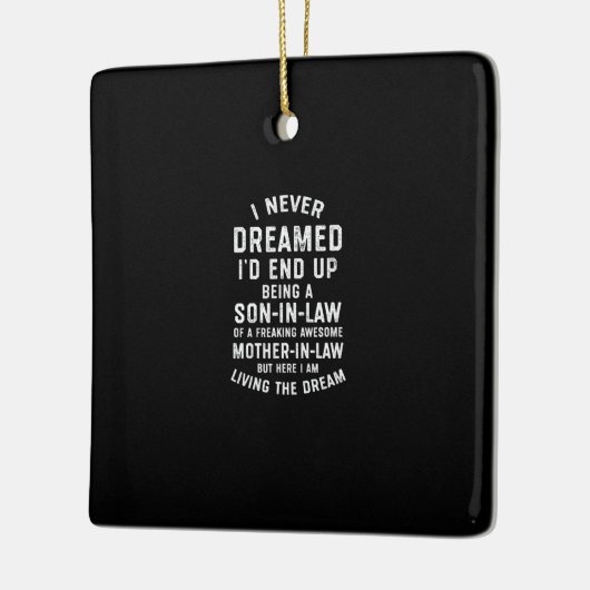 Ik heb nooit gedroomd dat ik uiteindelijk een zoon keramisch ornament (Links)