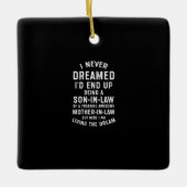 Ik heb nooit gedroomd dat ik uiteindelijk een zoon keramisch ornament (Voorkant)