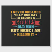 Ik heb nooit gedroomd dat op een dag een rommelige cadeaupapier (Vlak)