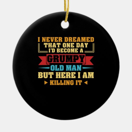 Ik heb nooit gedroomd dat op een dag een rommelige keramisch ornament (Voorkant)