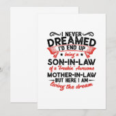 Ik heb nooit gedroomd een zoon te zijn in de wet,  aankondiging (Voorkant / Achterkant)