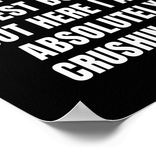 Ik heb nooit gevraagd om 's werelds beste baas te  poster (Hoek)