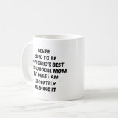 Ik heb nooit gevraagd om 's werelds beste bernedoe koffiemok (Voorkant links)