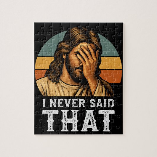 Ik heb nooit gezegd dat Jezus Christelijk grappig  Legpuzzel (Verticaal)