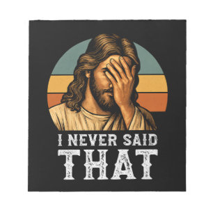 Ik heb nooit gezegd dat Jezus Christelijk grappig  Notitieblok