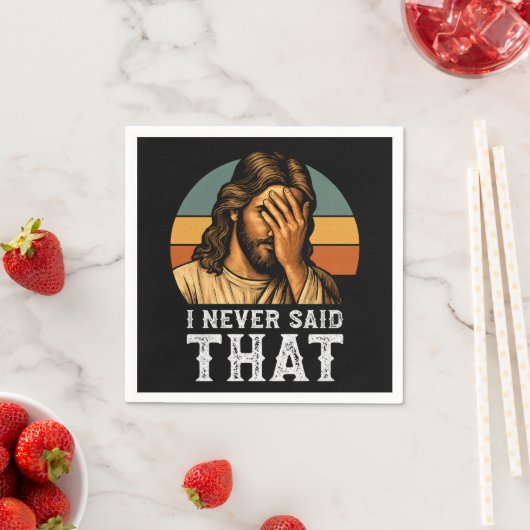 Ik heb nooit gezegd dat Jezus Christelijk grappig  Servet (Insitu)