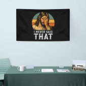 Ik heb nooit gezegd dat Jezus Christelijk grappig  Spandoek (Beurs)