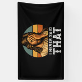 Ik heb nooit gezegd dat Jezus Christelijk grappig  Spandoek (Verticaal)