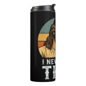 Ik heb nooit gezegd dat Jezus Christelijk grappig Thermosbeker (Gedraaid links)