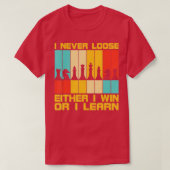 Ik heb nooit schaakstukken losgemaakt t-shirt (Design voorkant)