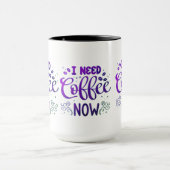 Ik heb nu koffie nodig - aangepaste keramische com mok (Midden)