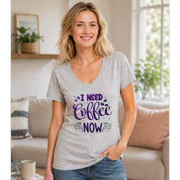 Ik Heb Nu Koffie Nodig Grappig Koffie T-Shirt