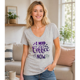 Ik Heb Nu Koffie Nodig Grappig Koffie T-Shirt