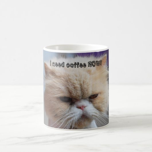 Ik heb nu koffie nodig met een Perzische kattenkof Koffiemok (Center)