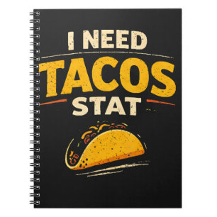 Ik heb nu taco's nodig notitieboek
