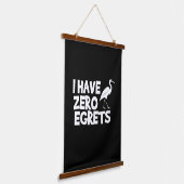 Ik heb nul spijt hangend wandkleed (Gebogen)