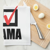 IK HEB OBAMA BW -.png GESTEMD Theedoek (Quarter Fold)