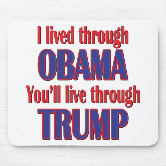 Ik heb Obama overleefd Muismat (Voorkant)