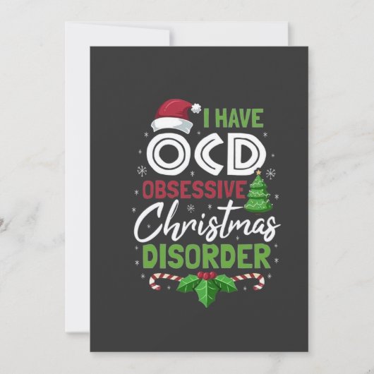 Ik heb obsessieve kerstziekte gehad bedankkaart (Voorkant)