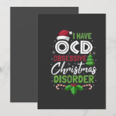 Ik heb obsessieve kerstziekte gehad bedankkaart (Voorkant / Achterkant)