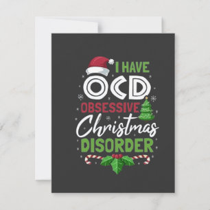 Ik heb obsessieve kerstziekte gehad bedankkaart