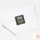 Ik heb obsessieve kerstziekte gehad vierkante sticker (Envelop)