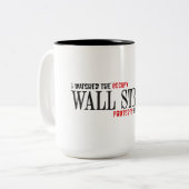 Ik heb Occupy Wallstreet op tv gezien - Coffee Mok (Voorkant links)