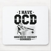 Ik heb OCD | Cricket Player Gift Idee Muismat (Voorkant)