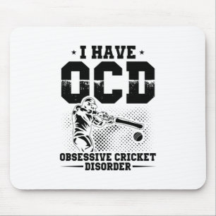 Ik heb OCD Cricket Player Gift Idee Muismat