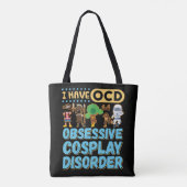 Ik heb OCD obsessieve Cosplay-stoornis Tote Bag (Achterkant)