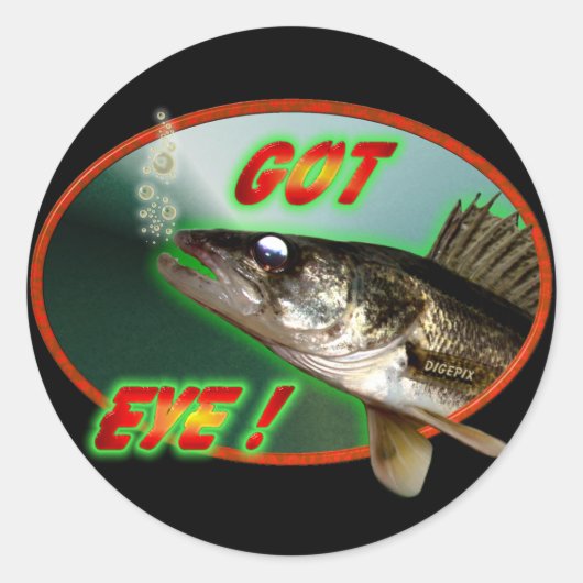 Ik heb oog! ronde sticker (Voorkant)