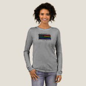 Ik heb ook gediend - Army Veteran Long Sleeve Tri-Blend Shirt (Voorkant)